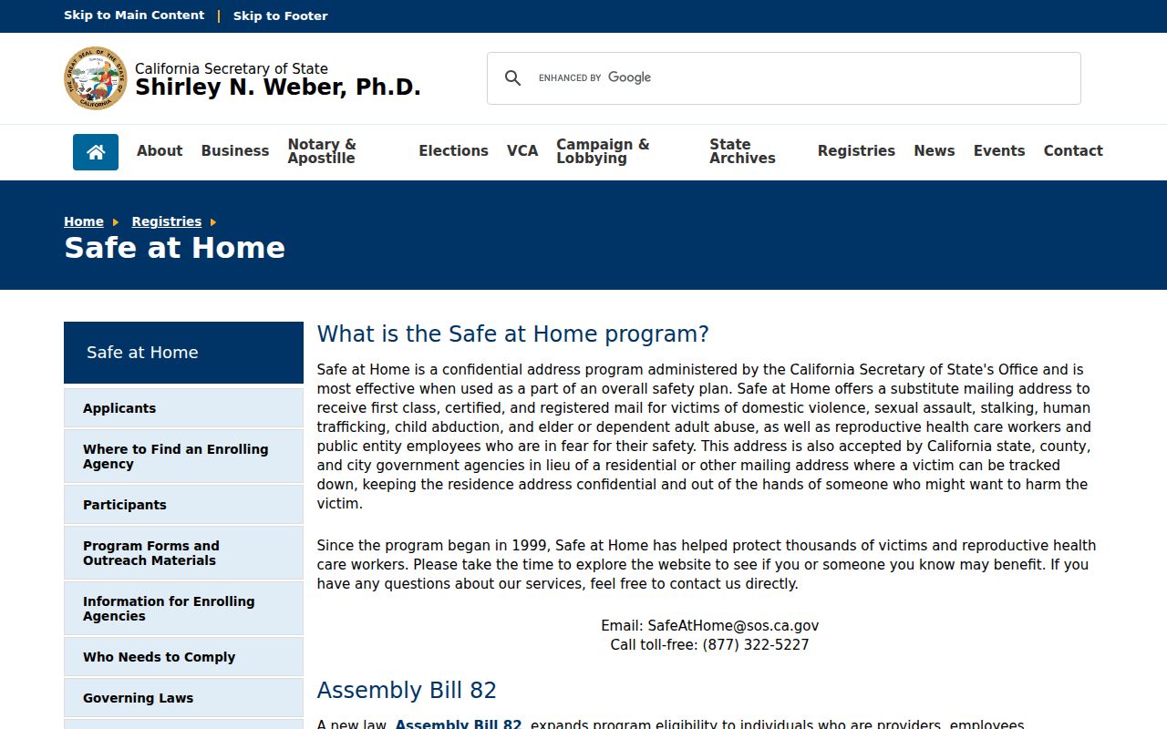 El Cerrito neighbors Safe at Home address confidentiality