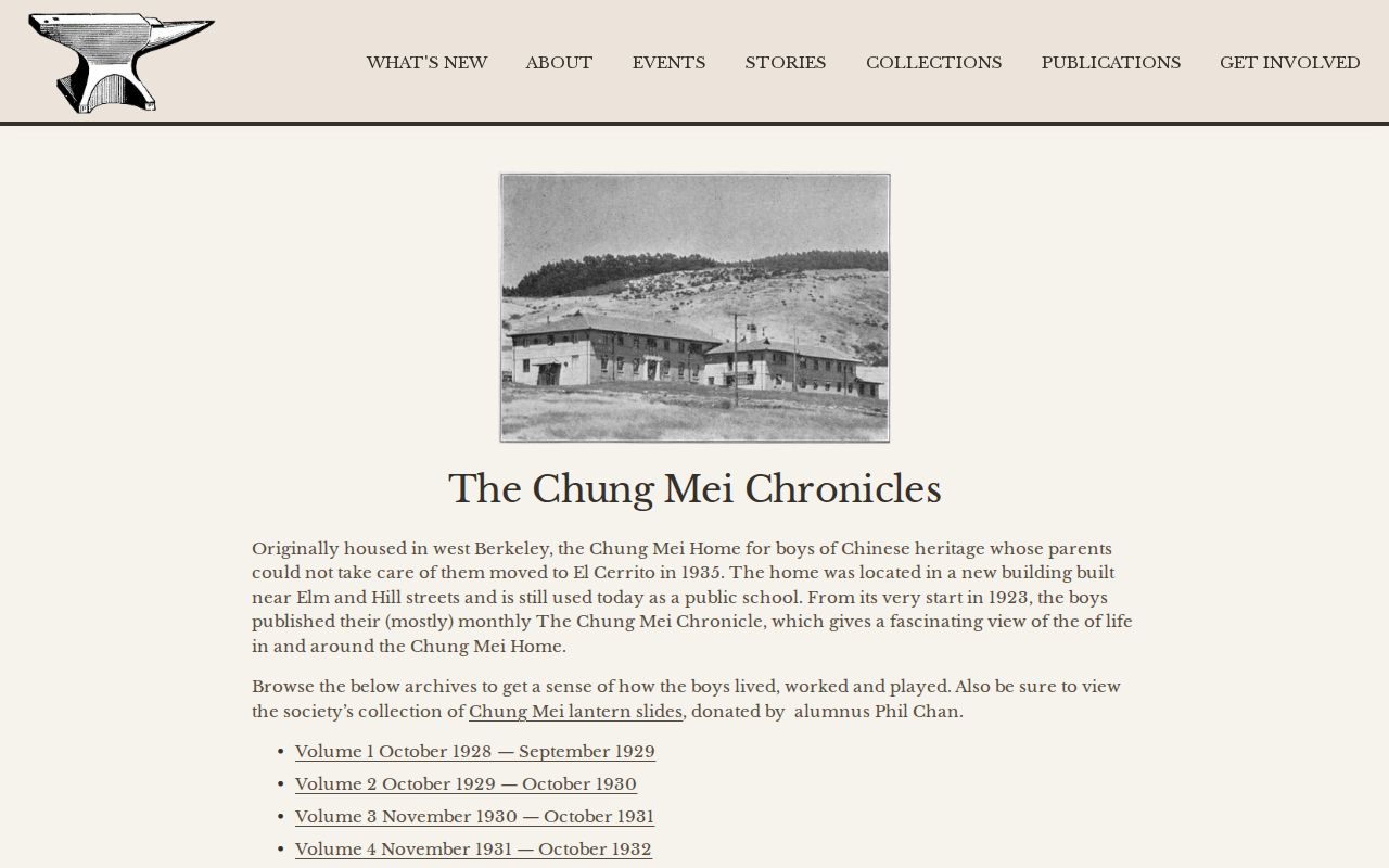 El Cerrito previous residents Chung Mei Chronicle collection