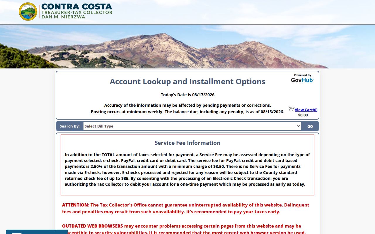 El Cerrito street directory tax account APN lookup